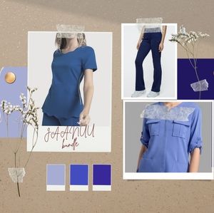Jaanuu Scrub Bundle (L Yoga Pants + XL Tops)